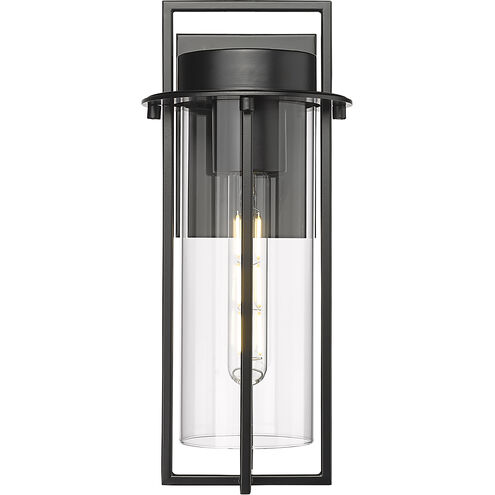 Russell 1 Light 14 inch Powder Coated Black Outdoor Wall Sconce